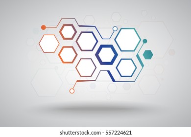 eight cells grouped around the base
