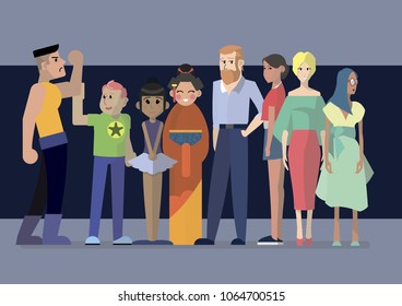 Eight characters of April.