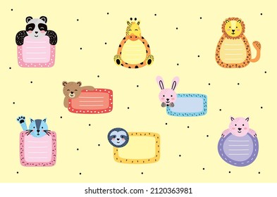eight cute planner set notes