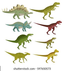 eight dinosaurs