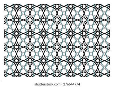 eight fold stars pattern islamic style