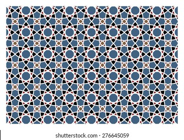 eight fold stars pattern islamic style