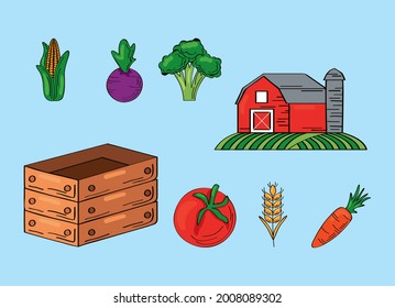 eight fresh farm set products