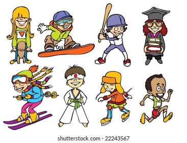 Eight fun sport kids