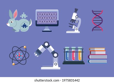 eight genetic testing set items