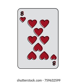 eight of hearts french playing cards related icon image 