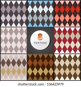 Eight kinds of a background to the form of a rhombus