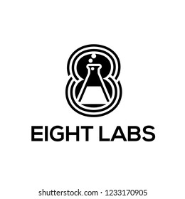Eight Labs Logo Design Inspiration Stock Vector (Royalty Free ...