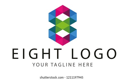 Eight letter icon. Vector illustration