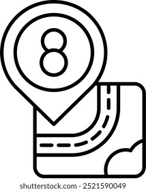 Eight Line vector Icon Design