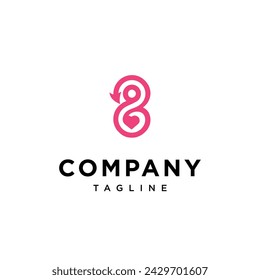 Eight Love logo icon vector template.eps