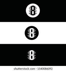 Eight numeric logo number 8 icon