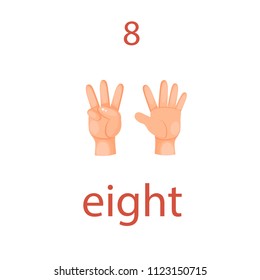 eight on the fingers