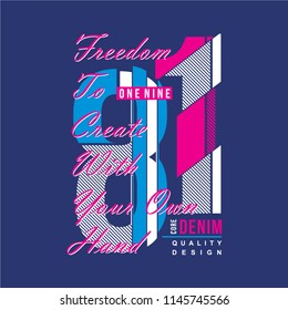 eight one design graphic typography, vector illustration