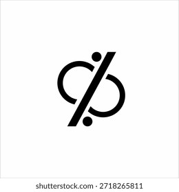 Diseño de logotipo del ocho por ciento con un concepto diferente.