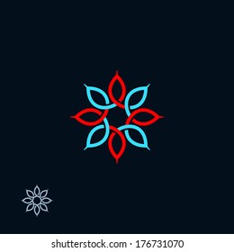 Eight Petals Flower Symbol