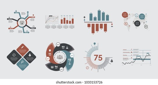 Eight Planning Charts Templates Set
