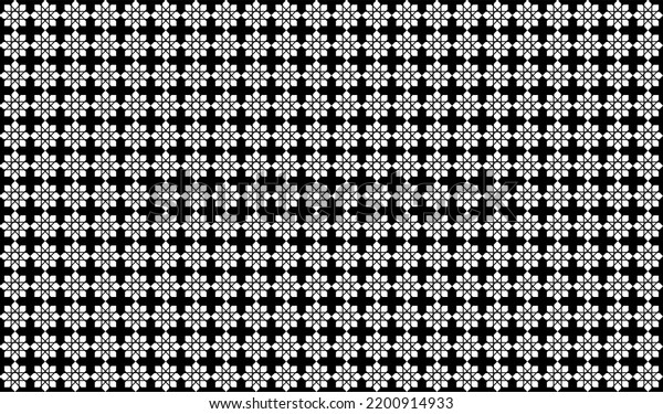 Eight Point Star Shape Motifs Pattern Stock Vector (Royalty Free ...