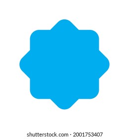 Eight pole Abstract flat blue icon for logo or template eight pole illustration design graphic 2d HD