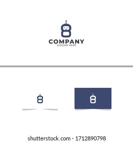 Vorlage für acht Roboter-Logo-Design