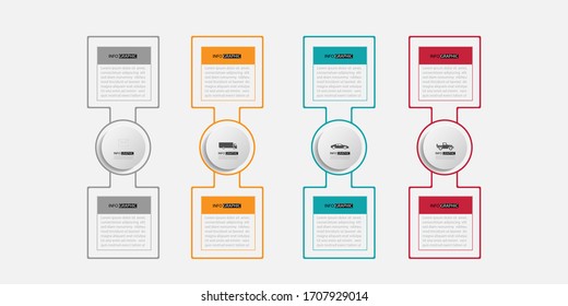 Eight Step Process Arrow Chart Time Stock Vector (Royalty Free) 1707929014