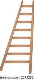 eight step stair brown ladder lader step for success