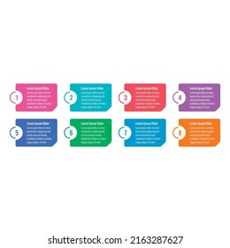 eight steps infographic template. infographic template for education, growth, business. annual report, internet, web, business, magazine information template