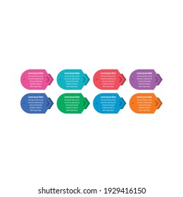 ocho pasos web, internet, plan anual, plantilla de información de revista. plantilla de infografía de negocios