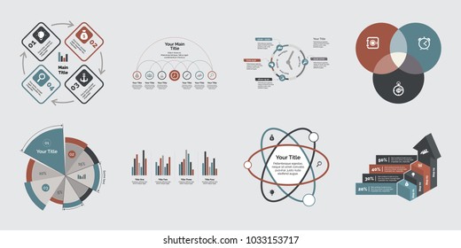 Eight Teamwork Diagrams Templates Set