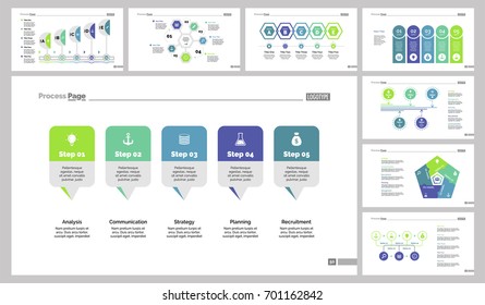 Eight Workflow Slide Templates Set