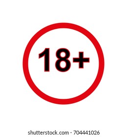 Eighteen plus synbol