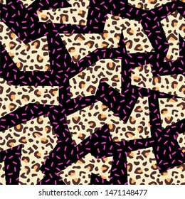 Eightees Colorful Seamless Vector Pattern