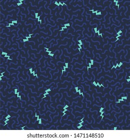 Eightees Colorful Seamless Vector Pattern