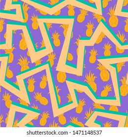 Eightees Colorful Seamless Vector Pattern