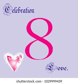 The eighth of March, the feast of love. gifts. the background light.