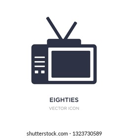 eighties icon on white background. Simple element illustration from UI concept. eighties sign icon symbol design.