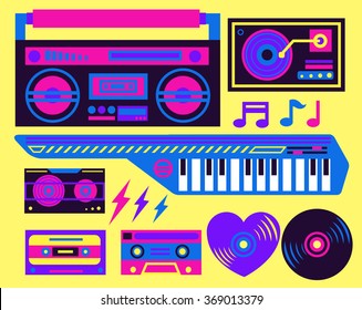 Eighties Music Clipart