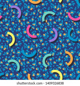 Eighties Neon Colorful Seamless Pattern