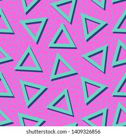 Eighties Neon Colorful Seamless Pattern