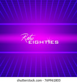 Eighties Retro Vector Background