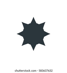 Eight-pointed icon vector