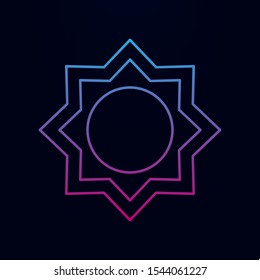 Eight-pointed star nolan icon. Simple thin line, outline vector of arabian icons for ui and ux, website or mobile application