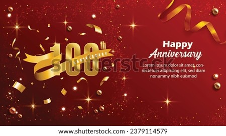 Eighty Anniversary celebration, 80th Anniversary celebration, Realistic 3d sign, stars, glitters and ribbons, Vector, festive illustration, Golden number 70 sparkling confetti, 1,2,3,4,5,6,7,8,9,