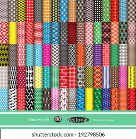 eighty classic pattern. vector / illustration