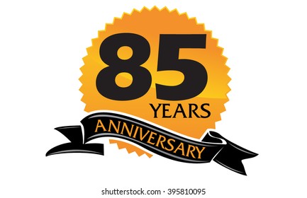 Eighty Five Years Ribbon Anniversary 
