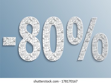 Eighty percent discount banner