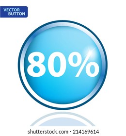eighty percent, isolated 80%