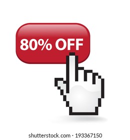 Eighty Percent Off Button