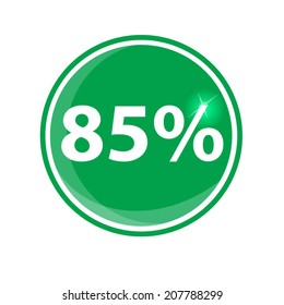 eighty-five percent, isolated 85%