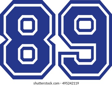 Football Number Fonts Images, Stock Photos & Vectors | Shutterstock